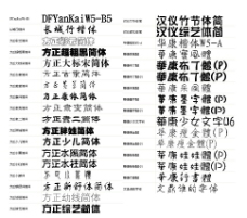 水彩可爱美女设计师常用中文字体50种
