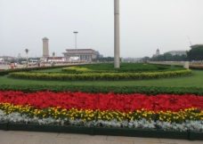 天安门广场花坛图片