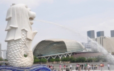 新加坡圣淘沙鱼尾狮图片
