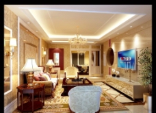 五星级酒店JPG欧式客厅效果图图片