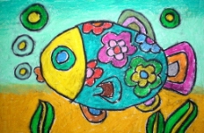 花花鱼（儿童画鱼）图片
