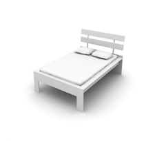 家具广告床3d模型图片