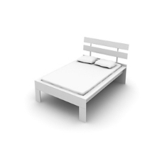 家具广告床3D模型图片