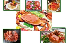 大闸蟹宣传单菜谱设计图片