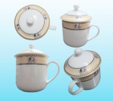 茶陶瓷口杯图片