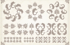 古典花纹欧式花纹边框装饰元素图片