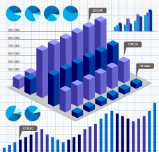 财务报表报表财务数据统计分析矢量图片