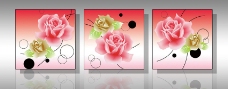 玫瑰装饰画图片