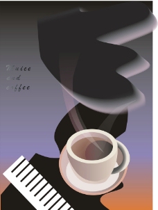 音乐咖啡海报图片